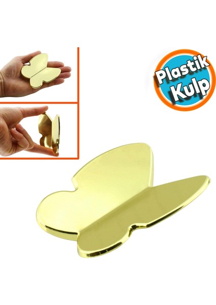 Mobilya Çekmece Dolap Kapak Kulpu Kulbu Çocuk Bebek Genç Odası Plastik Gold Altın Kulp 32 mm