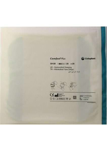 Comfeel Plus 20X20CM Hidrokolloid Örtüsü (5 Adet)