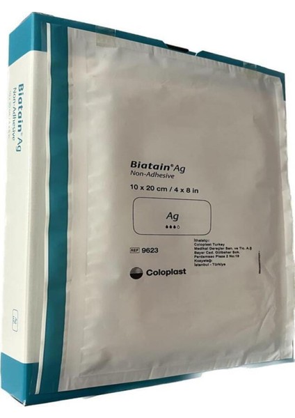 Biatain Ag+ (Gümüş) Yapışkansız Köpük Örtüsü 10X20CM 5ADET