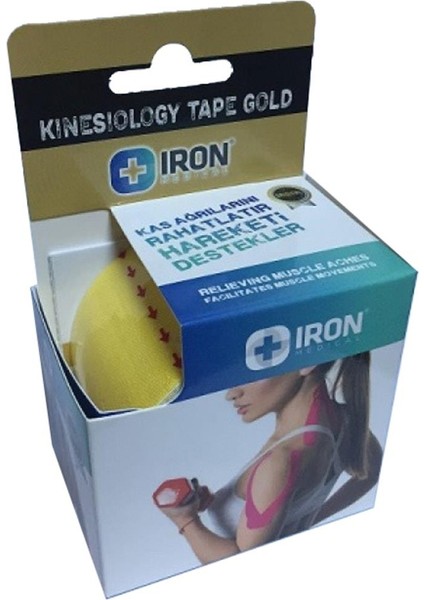 Iron Bandı-Kinesio Tape 5CMX5M Sarı Renk