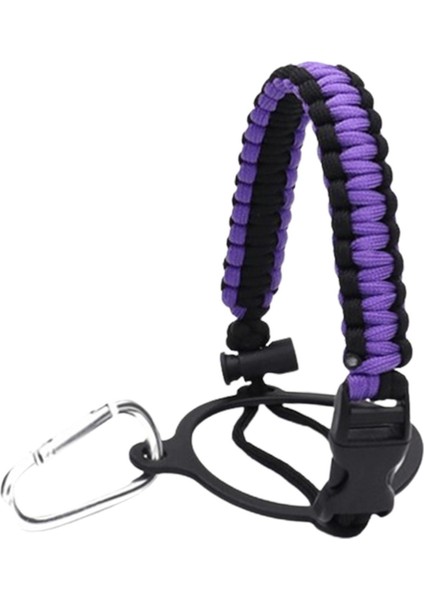 Geniş Ağız Şişesi Paracord Sap Kordon Örgülü Ip 12/18/21/24/32/40/64oz Siyah Ve Menekşe (Yurt Dışından)