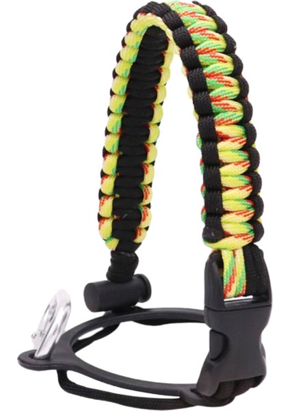 Geniş Ağız Şişesi Paracord Sap Kordon Örgülü Ip 12/18/21/24/32/40/64oz Siyah Sarı (Yurt Dışından)