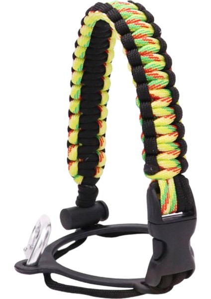 Geniş Ağız Şişesi Paracord Sap Kordon Örgülü Ip 12/18/21/24/32/40/64oz Siyah Sarı (Yurt Dışından)