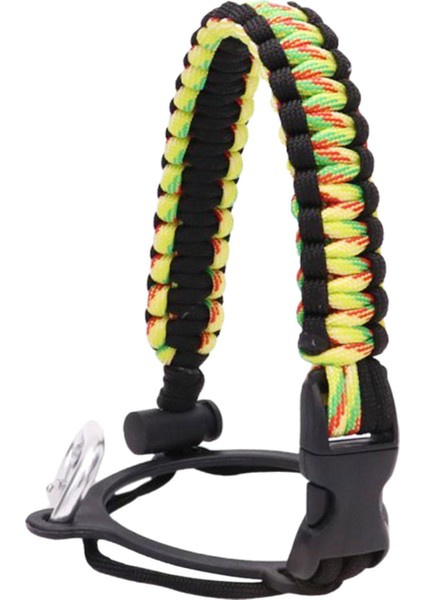 Geniş Ağız Şişesi Paracord Sap Kordon Örgülü Ip 12/18/21/24/32/40/64oz Siyah Sarı (Yurt Dışından)
