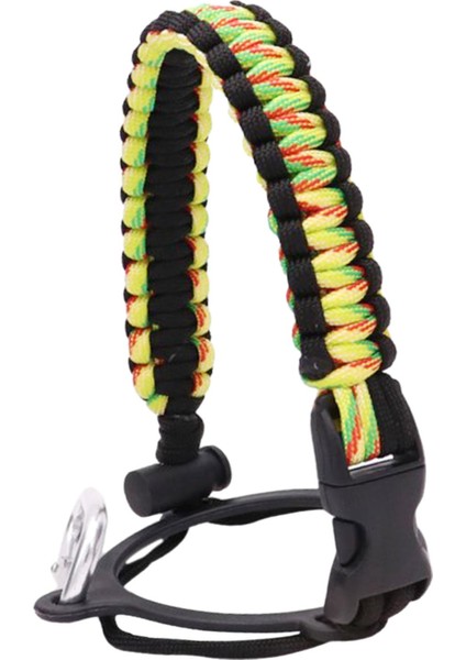 Geniş Ağız Şişesi Paracord Sap Kordon Örgülü Ip 12/18/21/24/32/40/64oz Siyah Sarı (Yurt Dışından)