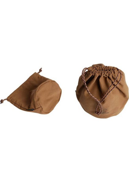 Iç Cepleri İle Drawstring Çantası Kamp Çantası Çantalar Yürüyüş Seyahat Kahverengi Küçük (Yurt Dışından)