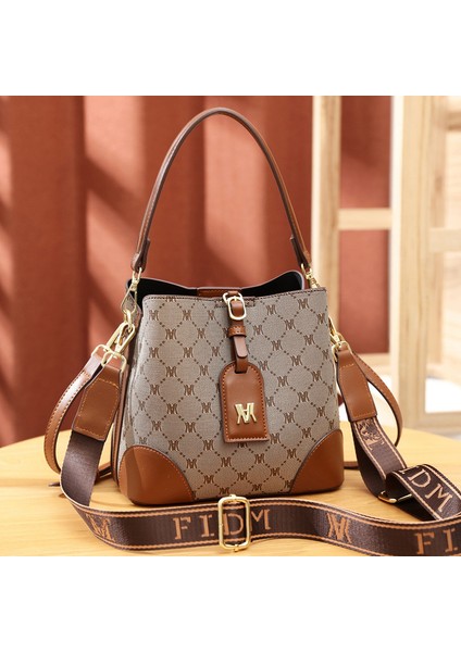 Kova Çanta Bayan Tek Omuz Crossbody Çanta (Yurt Dışından)