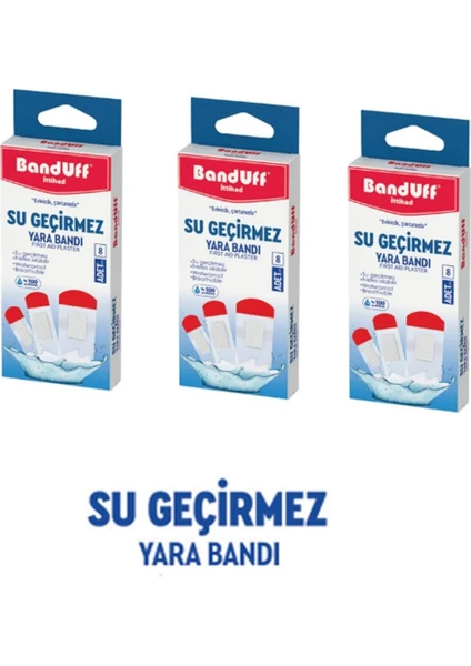 Su Geçirmez   Bandı 3'lü Paket (3*8=24 Adet Pk.içi)