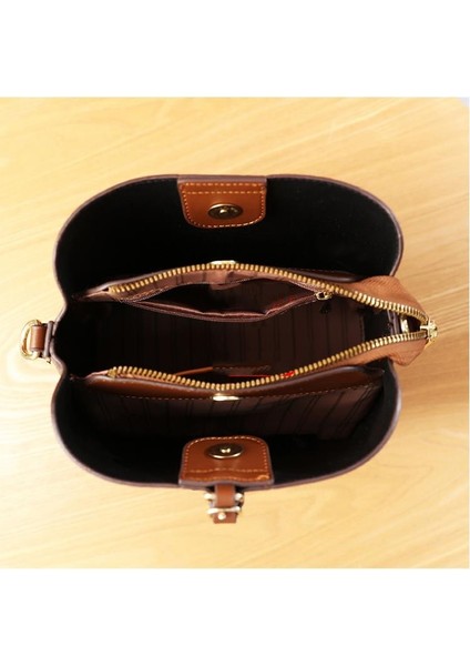 Kova Çanta Bayan Tek Omuz Crossbody Çanta (Yurt Dışından) indirimleri