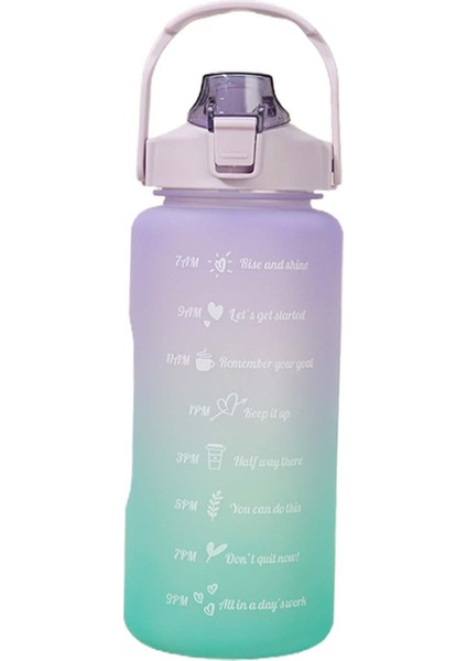 Motivasyonel Su Şişesi Su Jug 2000ml Saldırı Gym Egzersiz Bisiklet Menekşe Için Sızdır (Yurt Dışından) fiyatları