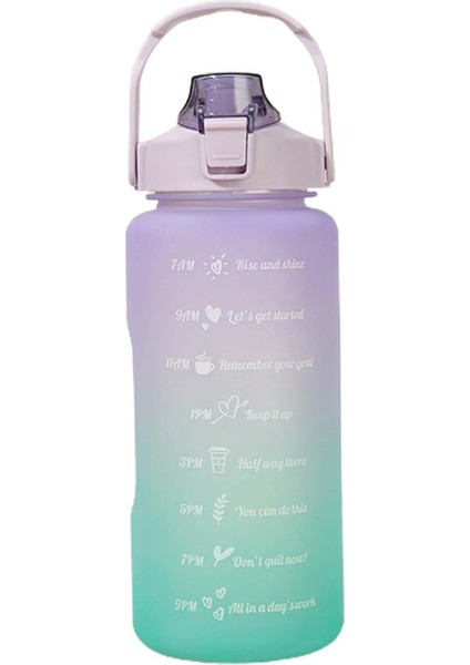 Motivasyonel Su Şişesi Su Jug 2000ml Saldırı Gym Egzersiz Bisiklet Menekşe Için Sızdır (Yurt Dışından) modelleri