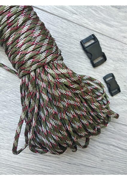 5 Metre Paracord 550 Yedi Çekirdek 4 mm Paraşüt Ipi