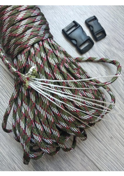 5 Metre Paracord 550 Yedi Çekirdek 4 mm Paraşüt Ipi