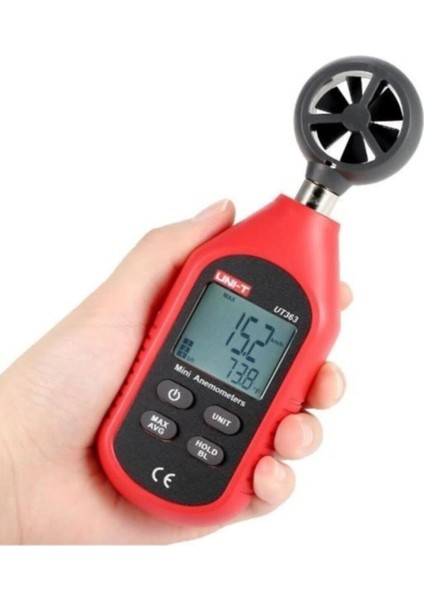 Unı-T Ut 363 Mini Dijital Rüzgar Ölçer / Anemometre UT363