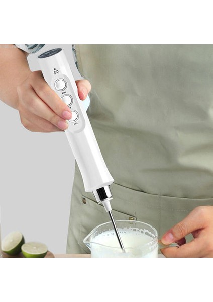 Süt Frother El Foamer Kahve Makinesi Yumurta Çırpıcı Çikolata / Cappuccino Karıştırıcı Süt Karıştırma Sopa Usb Çırpma Blender (Yurt Dışından)