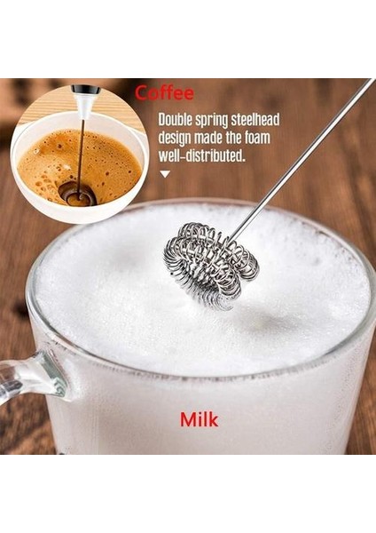 Süt Frother Elektrikli, El Elektrikli Içecek Karıştırıcı, Süt Froother Usb Şarjlı, Kahve Lattes Cappuccino | Yumurta Çırpıcı (Yurt Dışından)