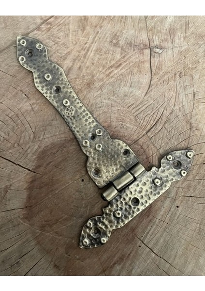 Antik Kuyruklu Menteşe Pirinç Ahşap Kapı Menteşesi 23CM