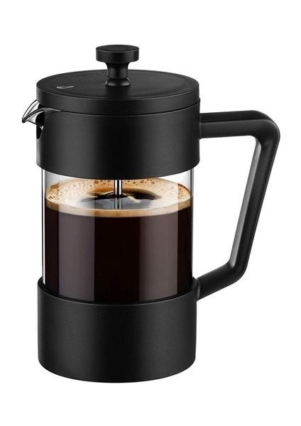 Three Beans Fransız Basın Coffee & Çay Makinesi 12 Oz, Kalınlaşmış Borosilikat Cam Kahve Basın Pasta  Ve Bulaşık Makinesi Güvenli, Siyah | Kahve Kapları (Yurt Dışından)