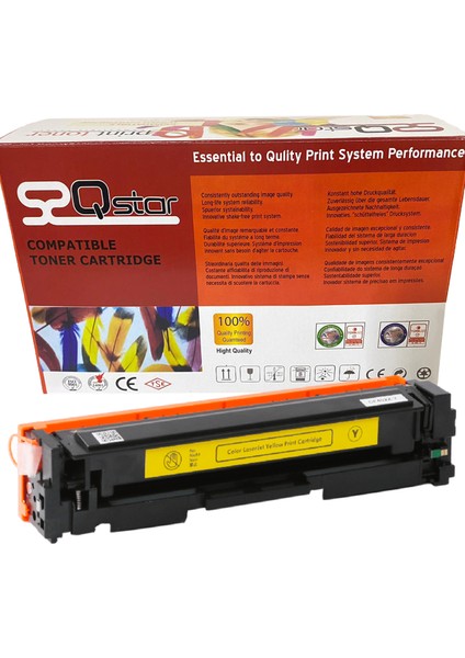 QPRİNT TONER Hp 201X-CF402X Yl Sarı Yüksek Kapasiteli Toner