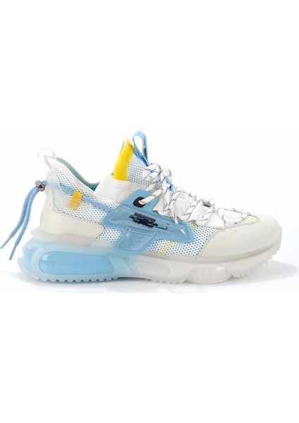Beyaz Mavi File Erkek Sneaker E01185056722
