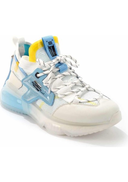 Beyaz Mavi File Erkek Sneaker E01185056722