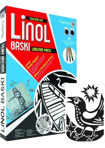 Linol Baskı Seti Kuş Deseni