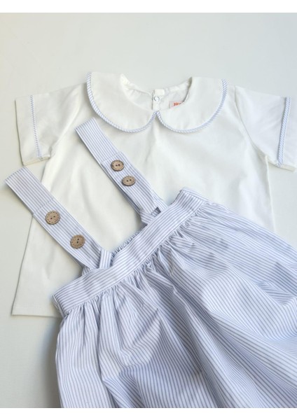 Erkek Gri Çizgili Şort Gömlek indirimleri