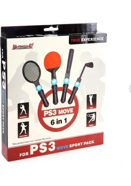 Gd 34 Ps3 Move Sports Kit Golf Tennis Pinpon Match 6in1 Ps3 Ps Vr