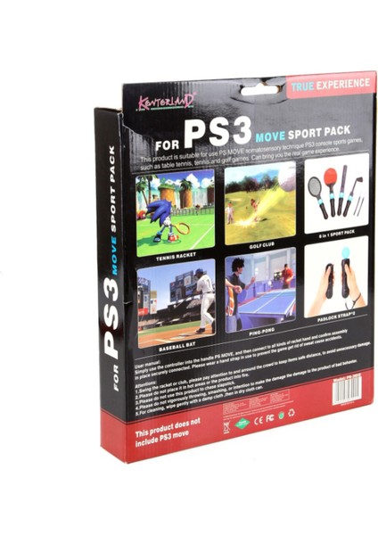 Ps3 Move Sports Kit Golf Tennis Pinpon Match 6in1 Ps3 Ps Vr