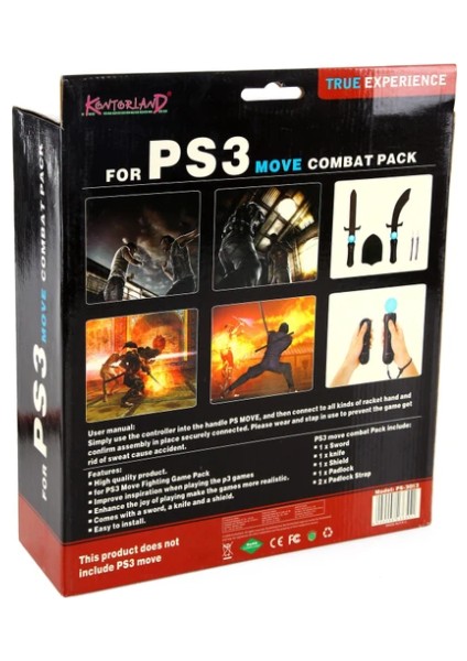 Ps3 Move 3in1 Combat Pack Aksesuar Seti Kılıç Balta Bıçak