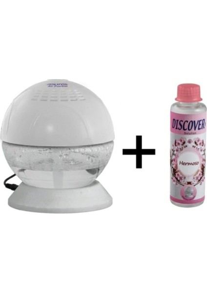 Zariff Home Discover Sihirli Küre Hava Temizleyici Işıklı Küre +1 Adet 150 ml Hermoso Koku Solüsyonu Zarif