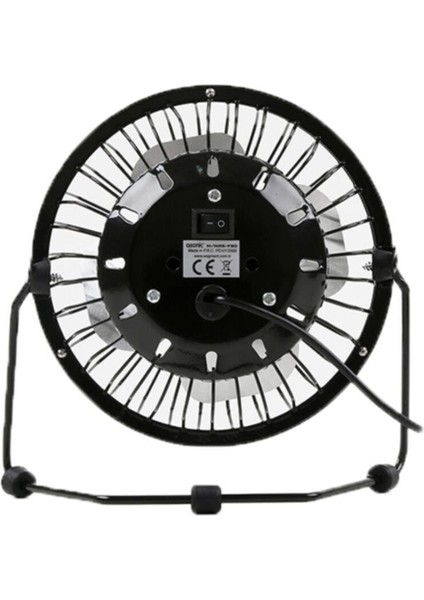 AS-F20 Masaüstü Metal Siyah USB Fan