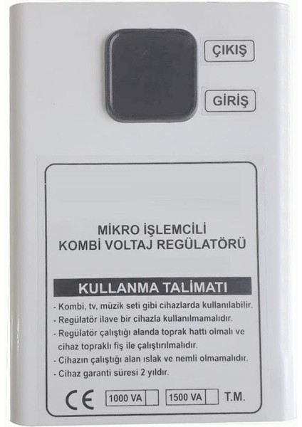 Mikro Işlemcili Kombi Voltaj Regülatörü 1000 Kva