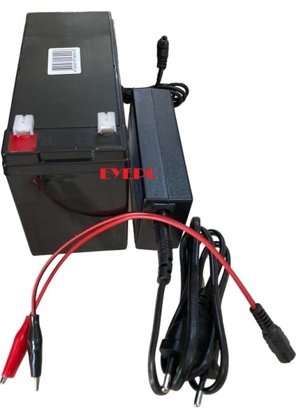 12V 7A Oyuncak Araçlar Için Akü ve Şarj Adaptörü Maşalı Kablo 12 Volt 7 Amper