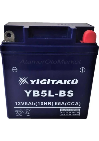 Yiğit Akü 12 V 5 Ah-Amper YB5L Motosiklet