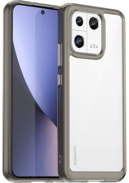 Xiaomi 13 Pro Global Shield Serisi Darbeye Dayanıklı Köşe Korumalı Yarı Esnek Plastik Tpu Kılıf - AL8100