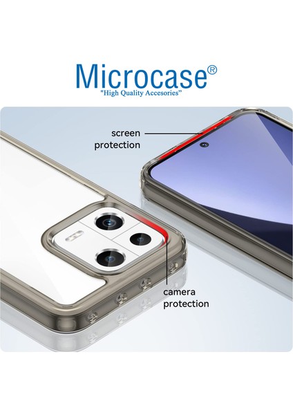 Xiaomi 13 Pro Global Shield Serisi Darbeye Dayanıklı Köşe Korumalı Yarı Esnek Plastik Tpu Kılıf - AL8100