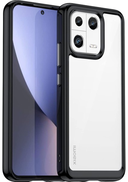 Xiaomi 13 Pro Global Shield Serisi Darbeye Dayanıklı Köşe Korumalı Yarı Esnek Plastik Tpu Kılıf - AL8100
