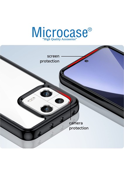 Xiaomi 13 Pro Global Shield Serisi Darbeye Dayanıklı Köşe Korumalı Yarı Esnek Plastik Tpu Kılıf - AL8100