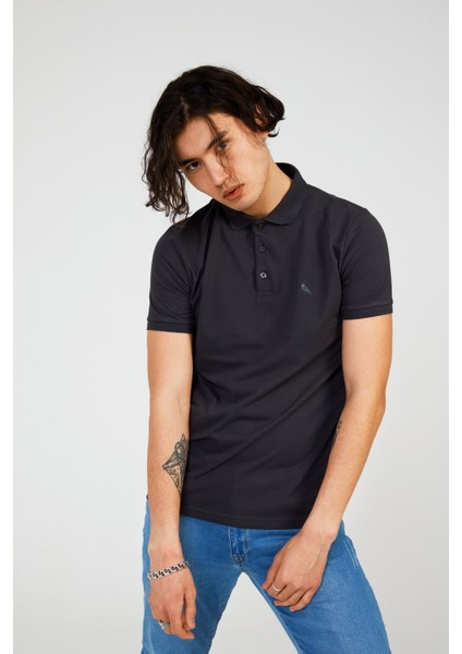 Father Basıc Polo Antrasit Erkek Tshirt modelleri