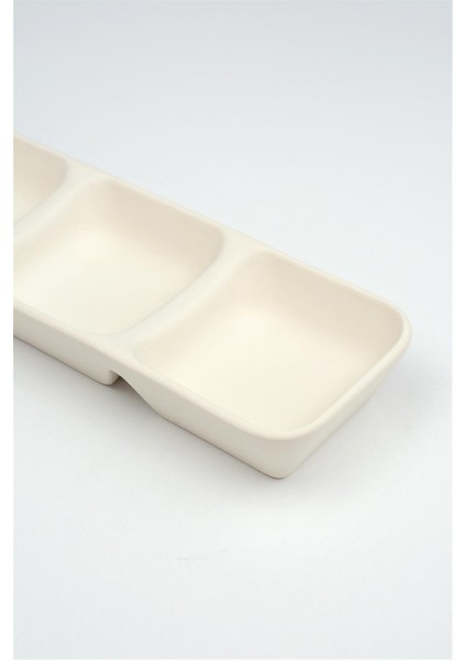 3 Bölmeli Mars Çerezlik Seramik Bisküvi (Ham Bisküvi Boyanabilir Obje) indirimleri