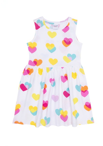 Kız Çocuk Beyaz Örme Elbise 50266731-VR013