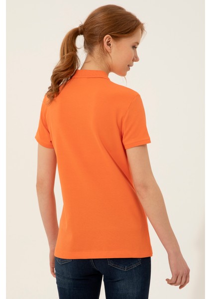 Kadın Turuncu Basic T-Shirt 50246272-VR051 indirimleri