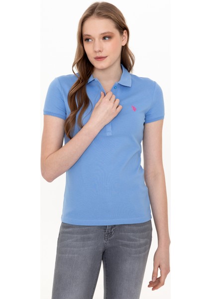 Kadın Koyu Mavi Basic T-Shirt 50246272-VR032
