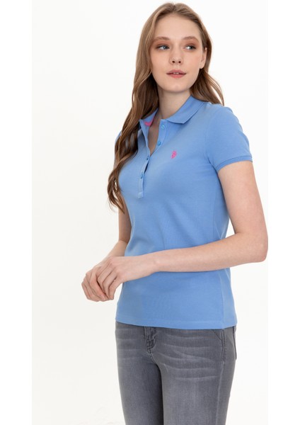 Kadın Koyu Mavi Basic T-Shirt 50246272-VR032 modelleri