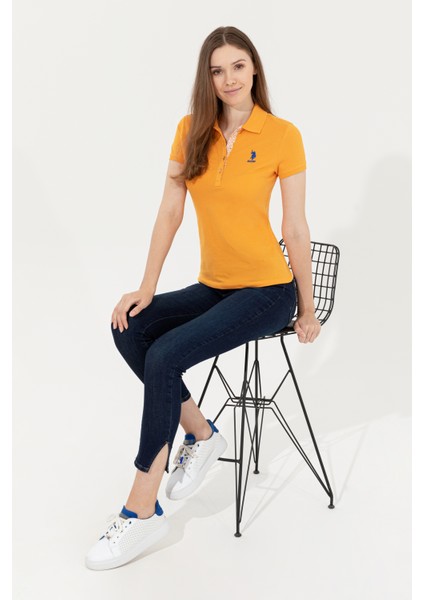 Kadın Koyu Sarı Basic T-Shirt 50246287-VR094