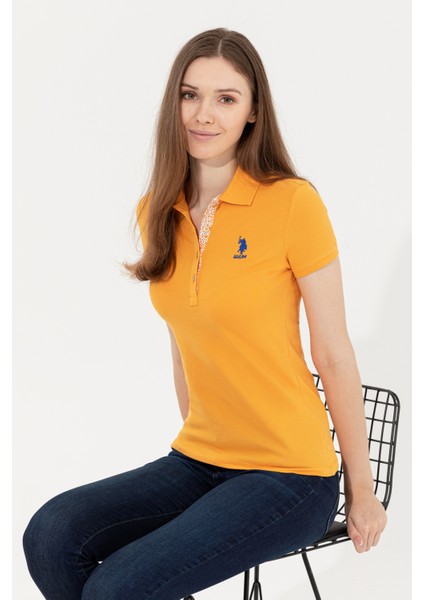 Kadın Koyu Sarı Basic T-Shirt 50246287-VR094 modelleri