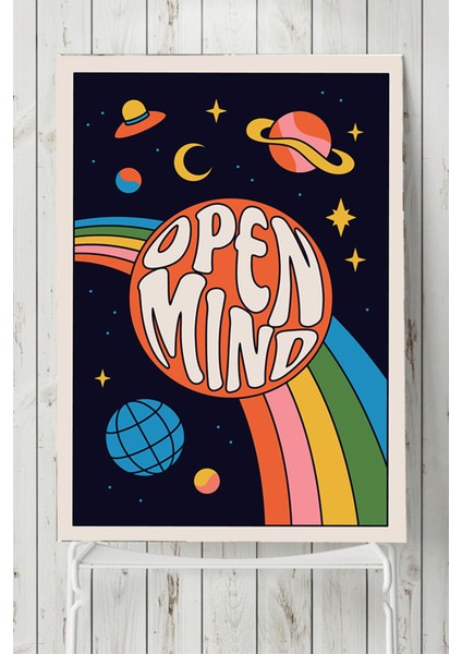 Open Mind, Zihin Psychedelic Indie Tarzı Poster