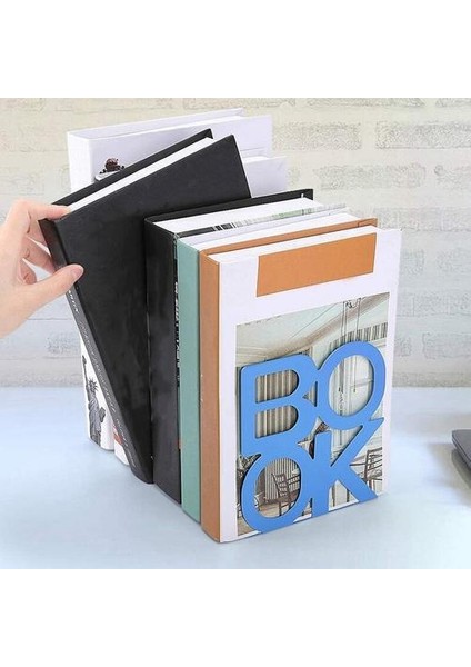 Metal , Kitap Biter Mektup Desenli Kitap Kazanç Bürosu Dekoratif, Nonskid Kitaplar Için Kitap Durdurucu | (Yurt Dışından) fırsatları
