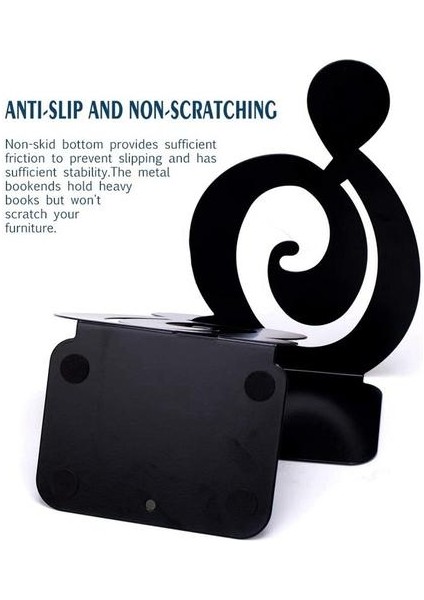 Kitap Bitiyor Dekoratif Metal Kitap Biter Ağır Hizmet Tipi (Müzik Notları Black 1 Pair), Dvd | (Yurt Dışından) fırsatları